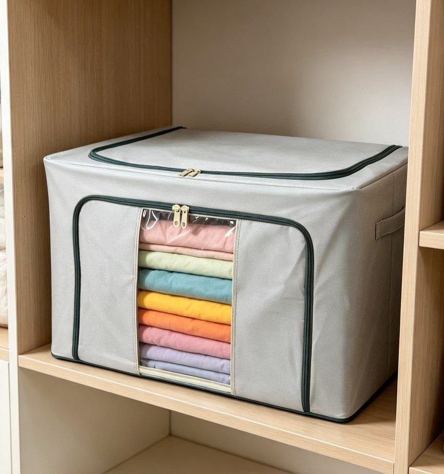 Caja almacenadora plegable