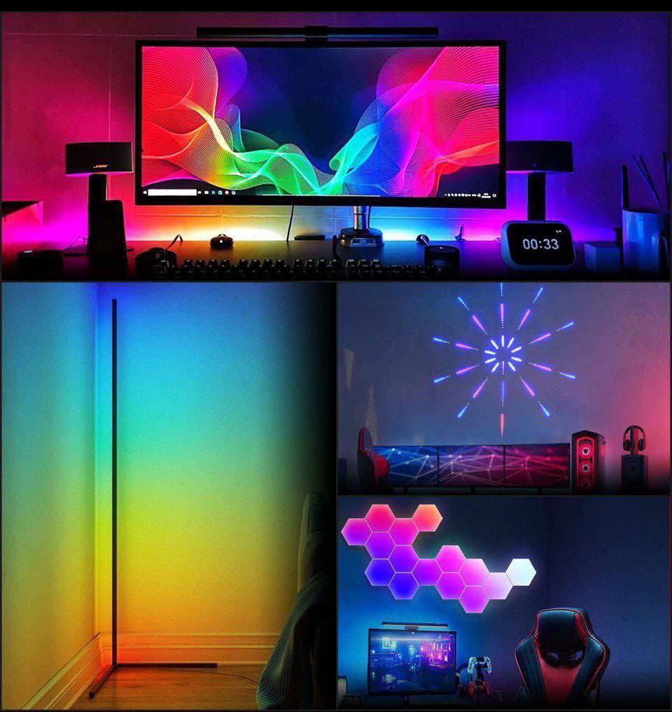 Lampara led RGB con control