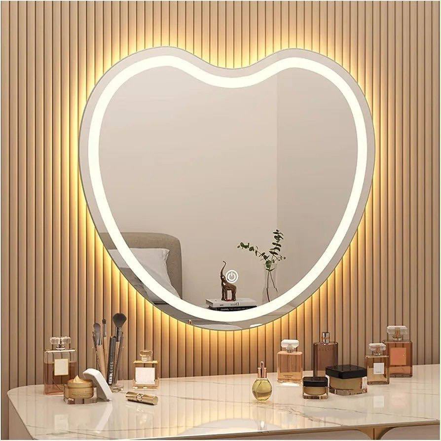 Espejo led corazon 60cm