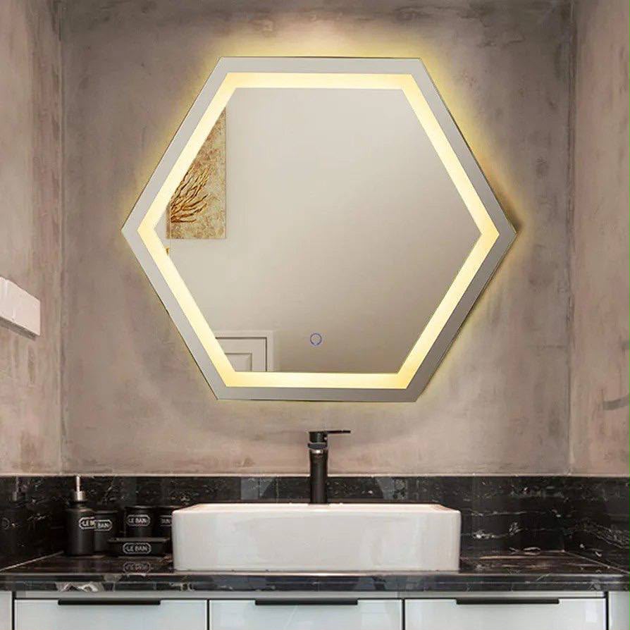 Espejo led hexagonal 50x70