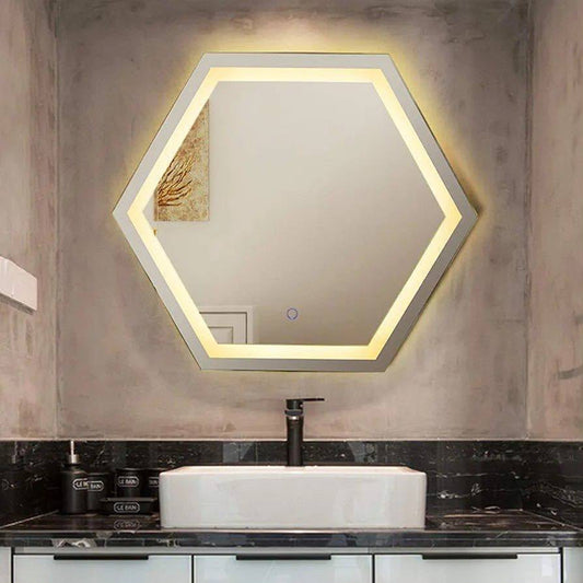 Espejo led hexagonal 50x70