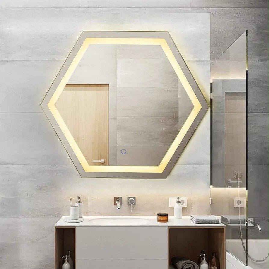 Espejo led hexagonal 50x70