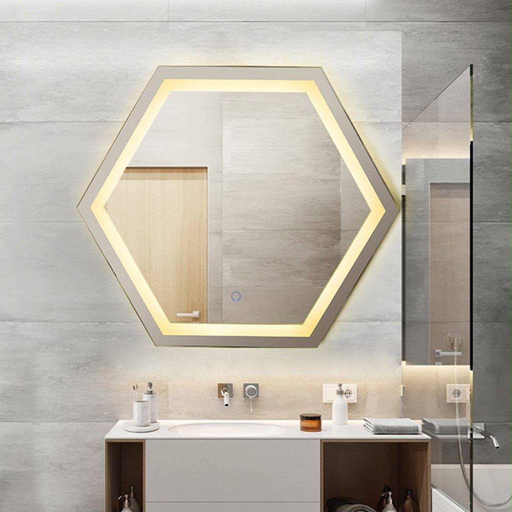 Espejo led hexagonal 50x70