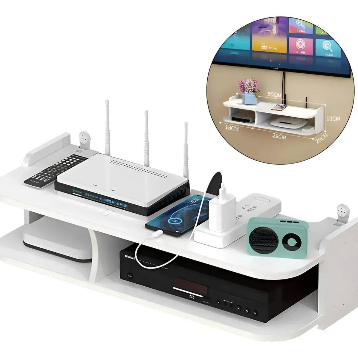 Estante aereo para router