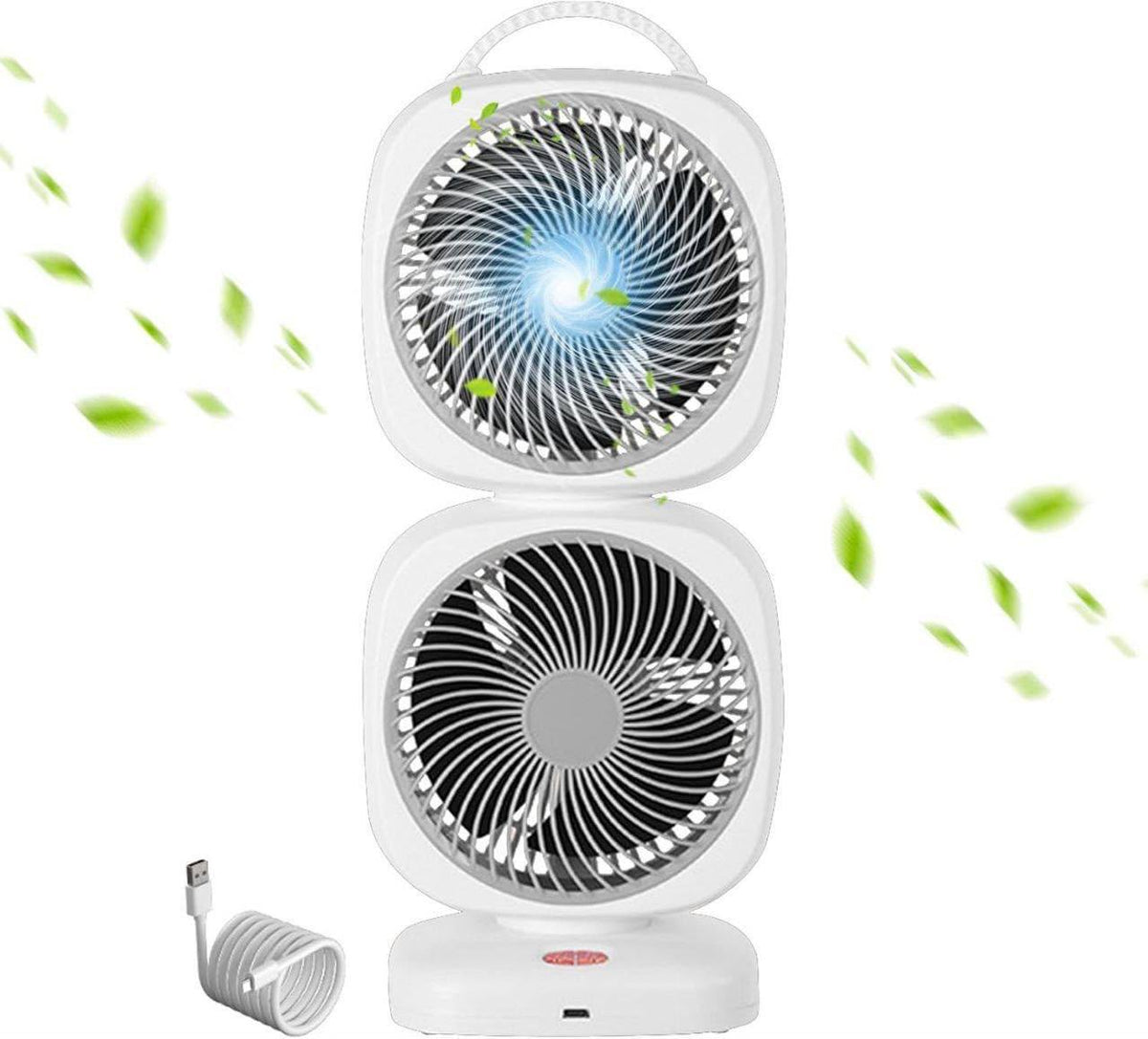 Ventilador doble giratorio