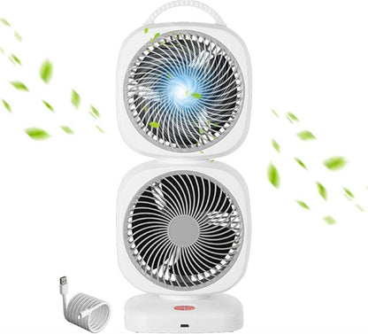 Ventilador doble giratorio