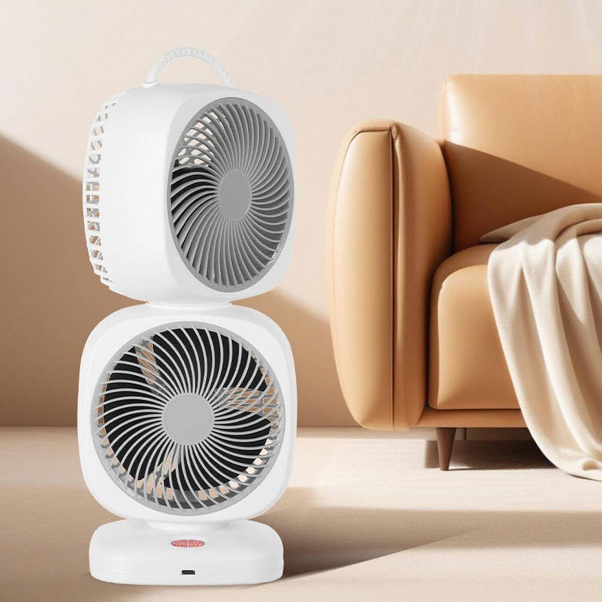 Ventilador doble giratorio