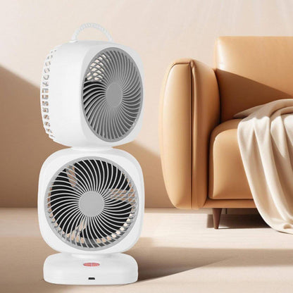 Ventilador doble giratorio