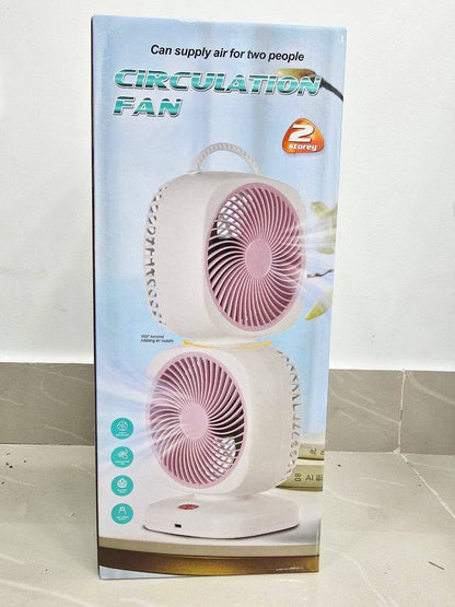 Ventilador doble giratorio