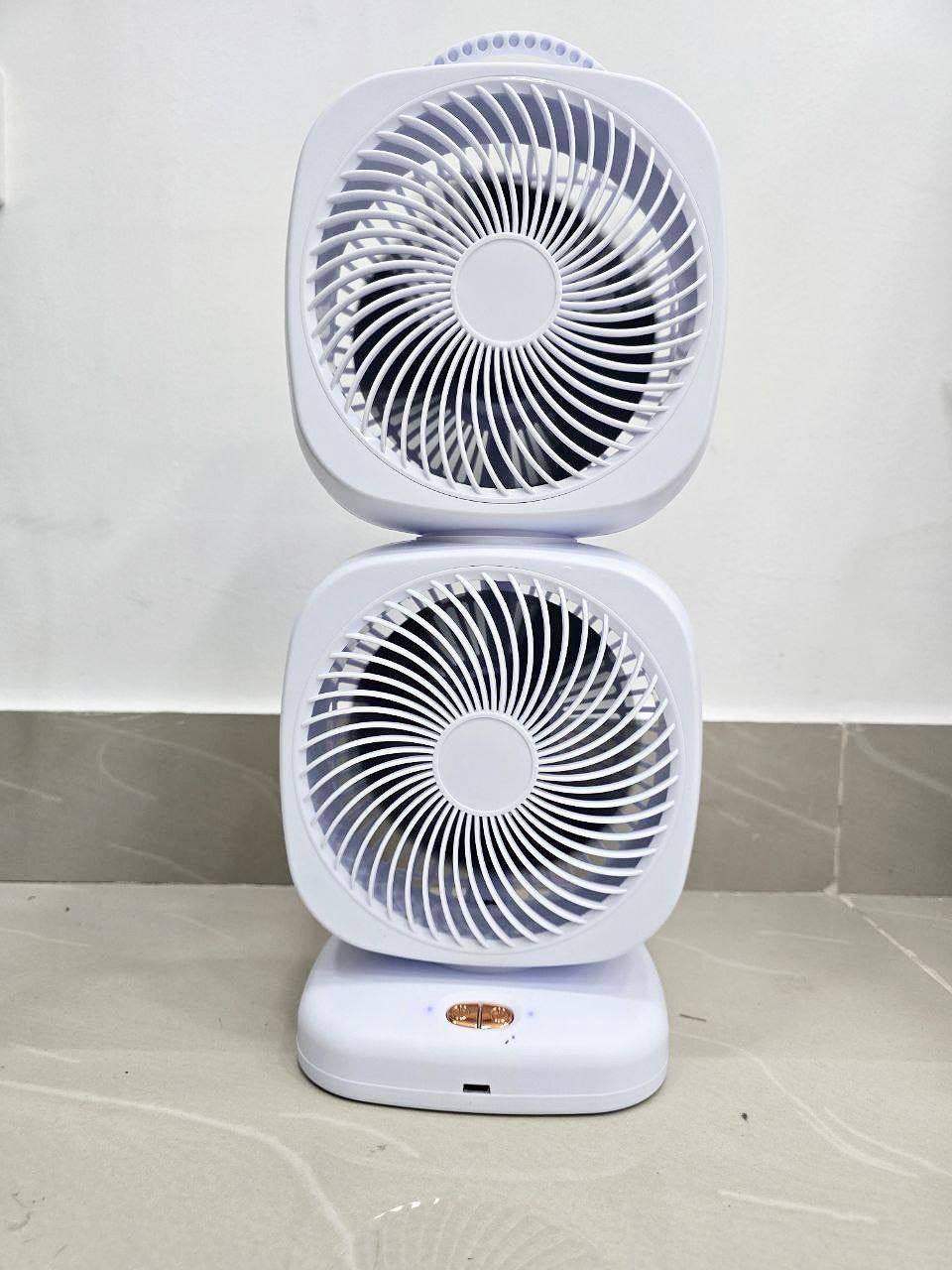 Ventilador doble giratorio