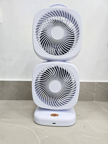 Ventilador doble giratorio