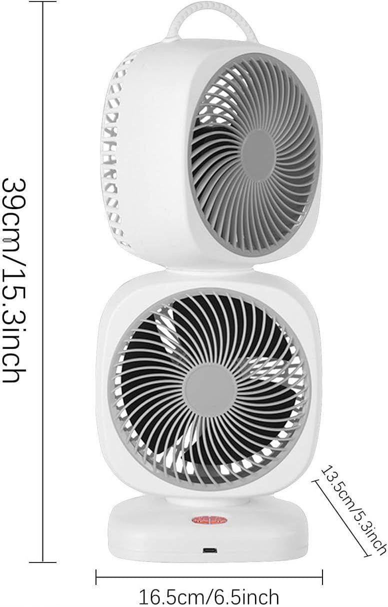 Ventilador doble giratorio