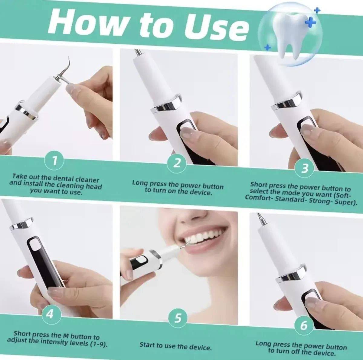 Limpiador dental ultrasónico