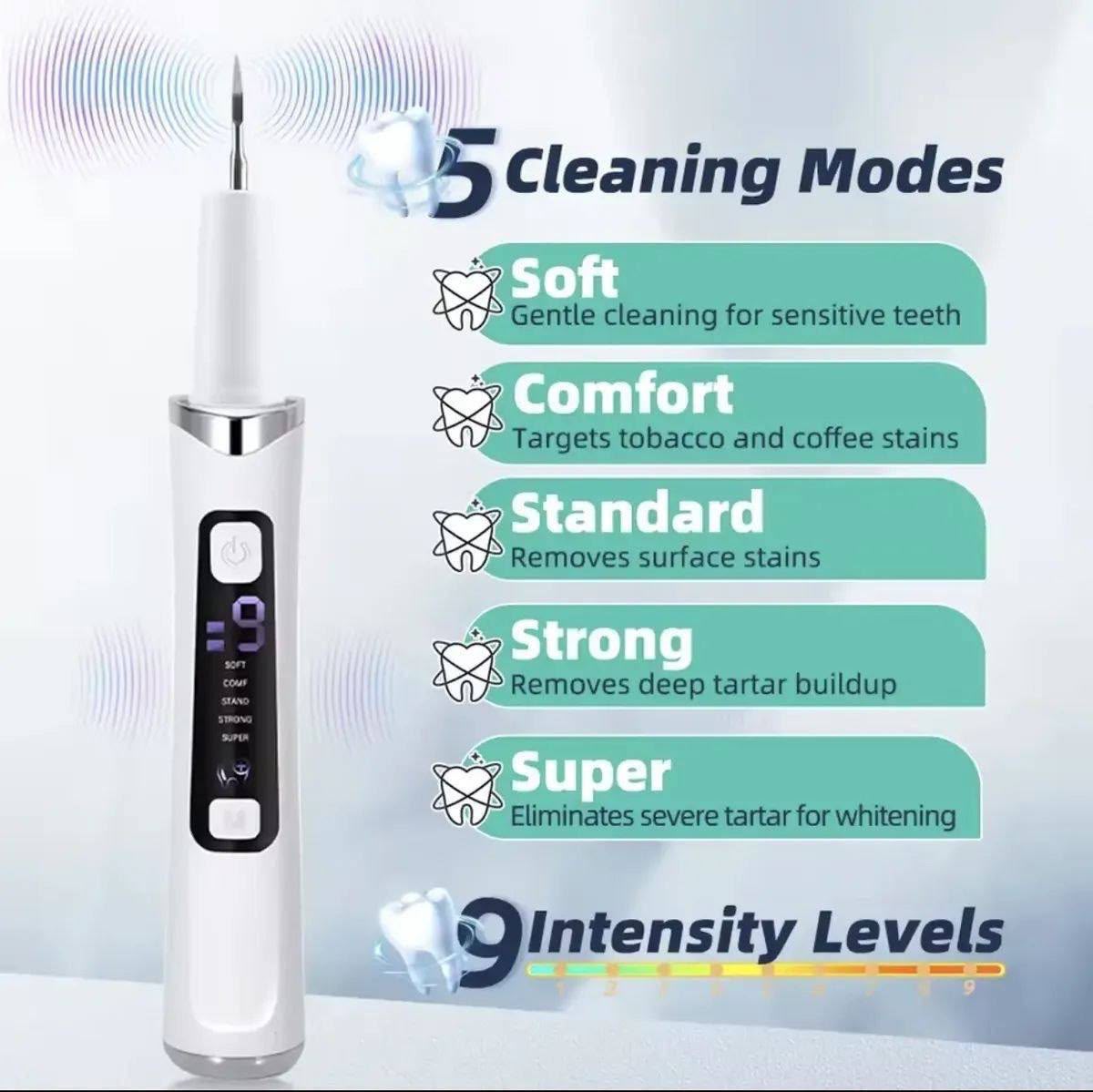 Limpiador dental ultrasónico