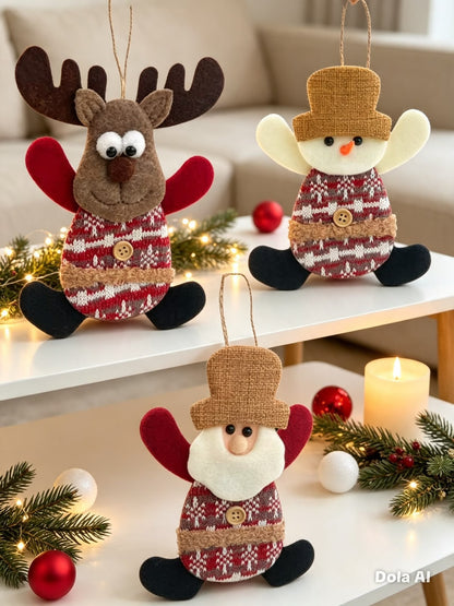 Adornos colgantes navideños