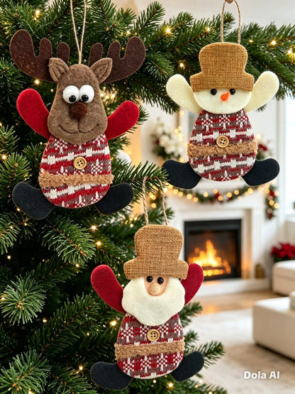 Adornos colgantes navideños