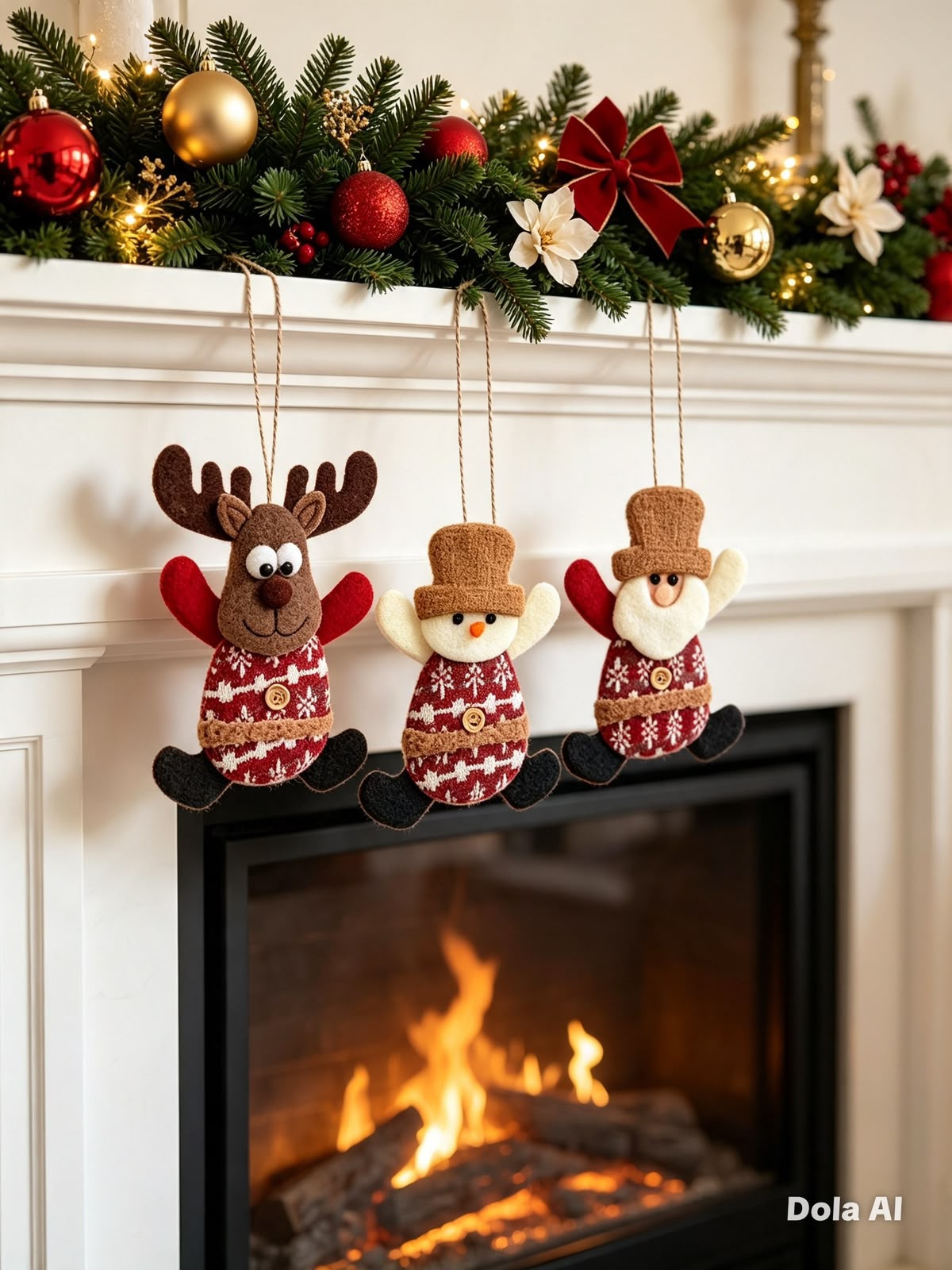 Adornos colgantes navideños
