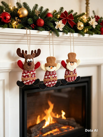 Adornos colgantes navideños