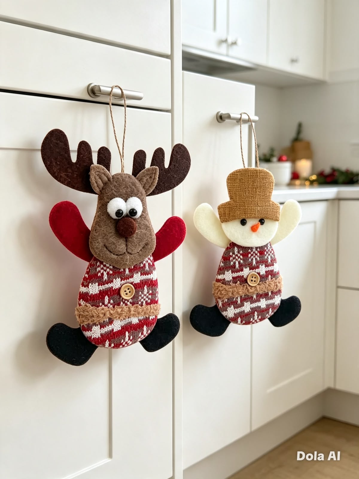 Adornos colgantes navideños