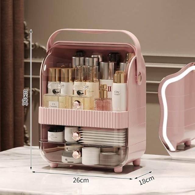 Organizador para Maquillaje Rosa