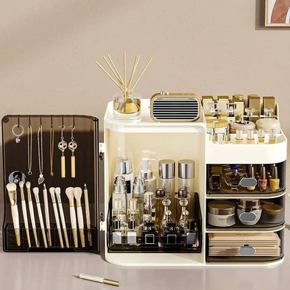 Organizador de maquillaje con espejo