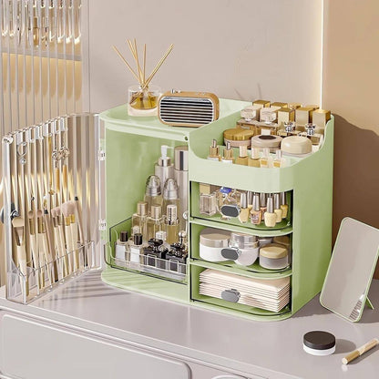 Organizador de maquillaje con espejo