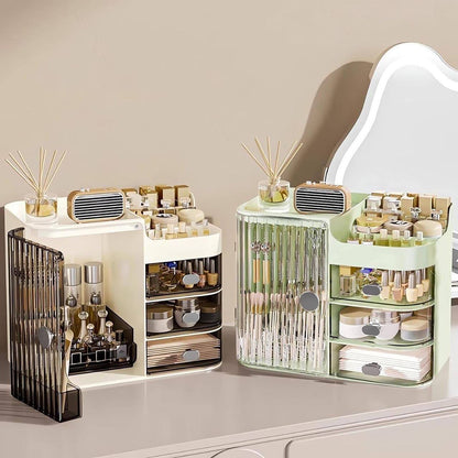 Organizador de maquillaje con espejo