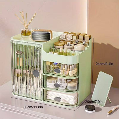 Organizador de maquillaje con espejo