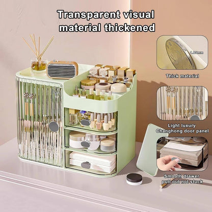 Organizador de maquillaje con espejo