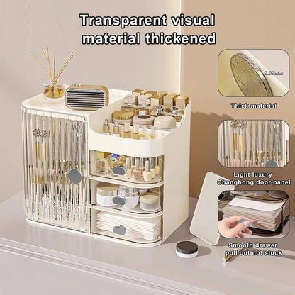 Organizador de maquillaje con espejo