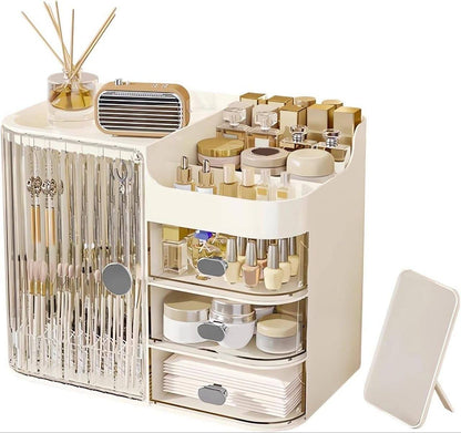 Organizador de maquillaje con espejo