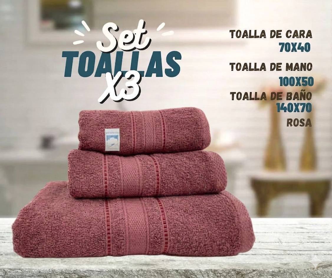 Set toallas x3
