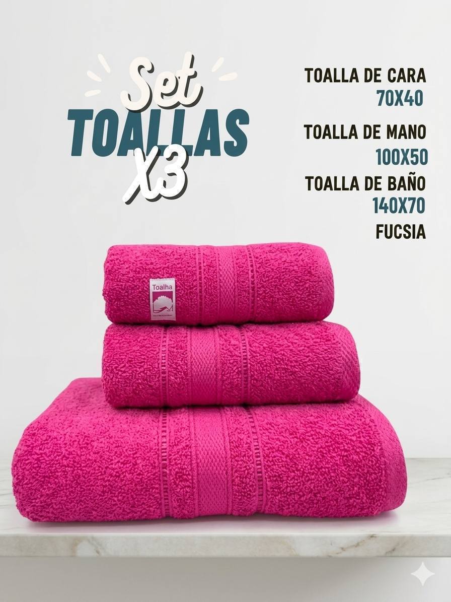 Set toallas x3