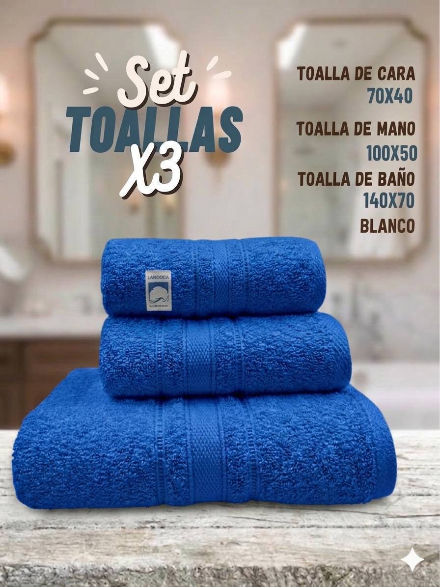 Set toallas x3