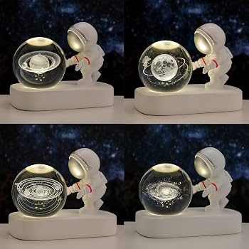 Lampara De Cristal De Astronauta