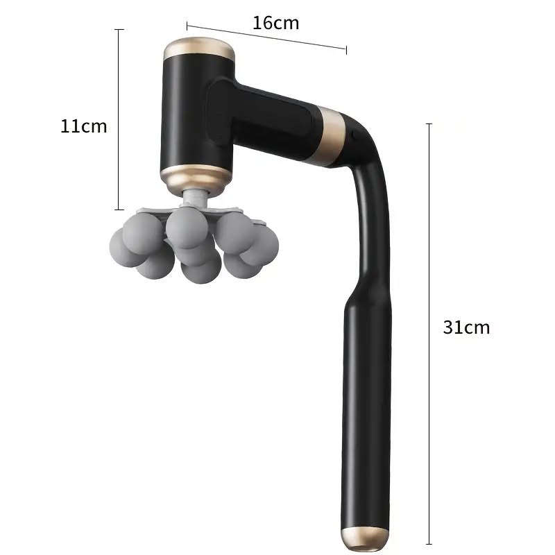 Pistola de Masaje Muscular Dual-Use (9 Cabezales)