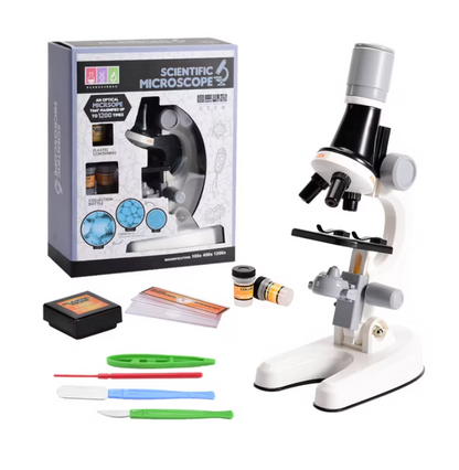 Kit De Exploración Con Microscopio Científico Portátil