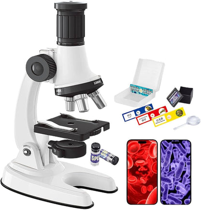 Kit De Exploración Con Microscopio Científico Portátil