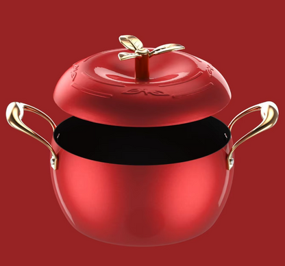 Olla Con Diseño De Manzana