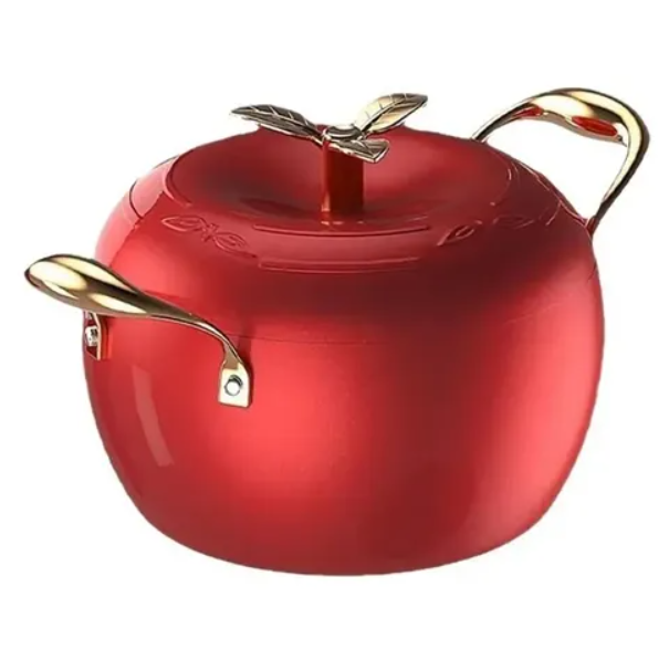 Olla Con Diseño De Manzana