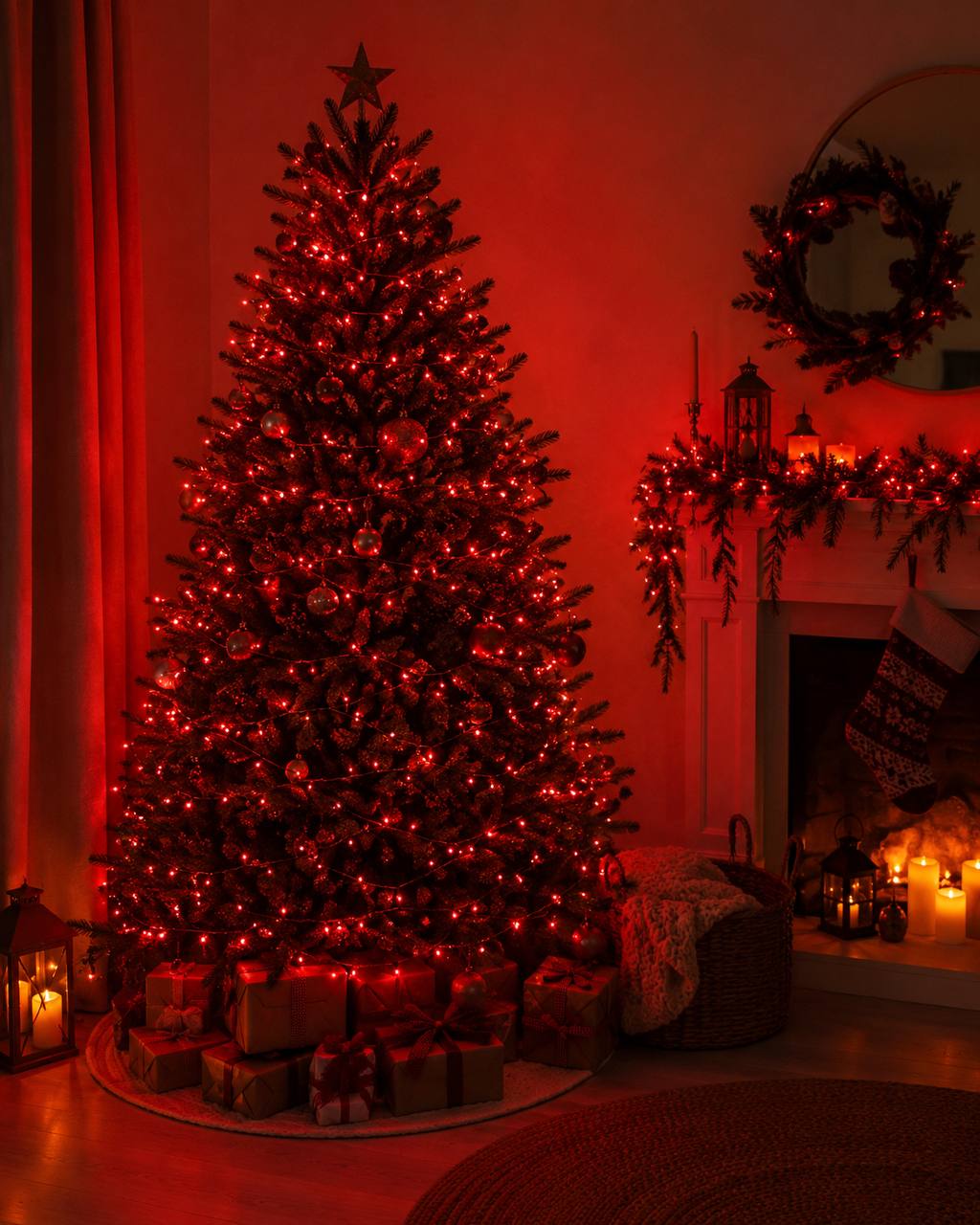 Luces Navideñas Rojas