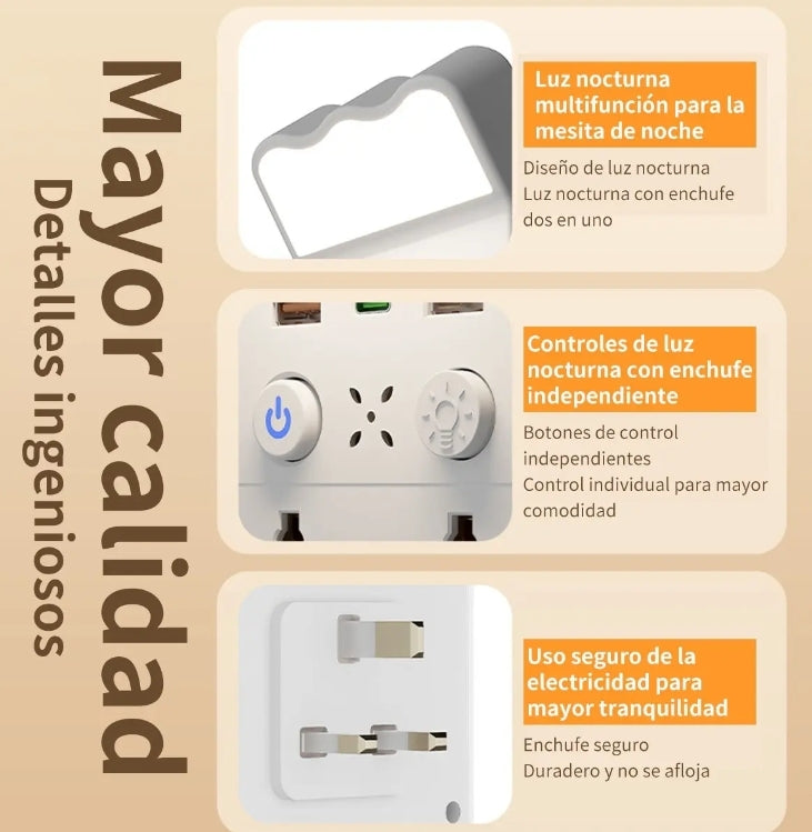 Adaptador de enchufe multiuso