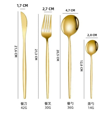 Set de cucharas tornasol