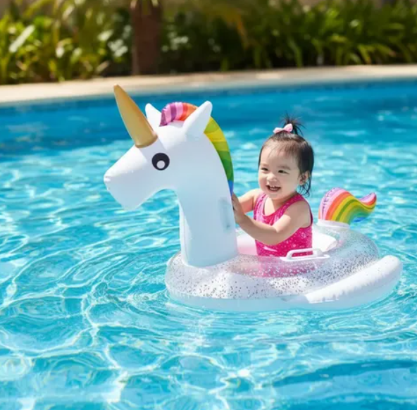 Flotador Inflable Con Diseño De Unicornio
