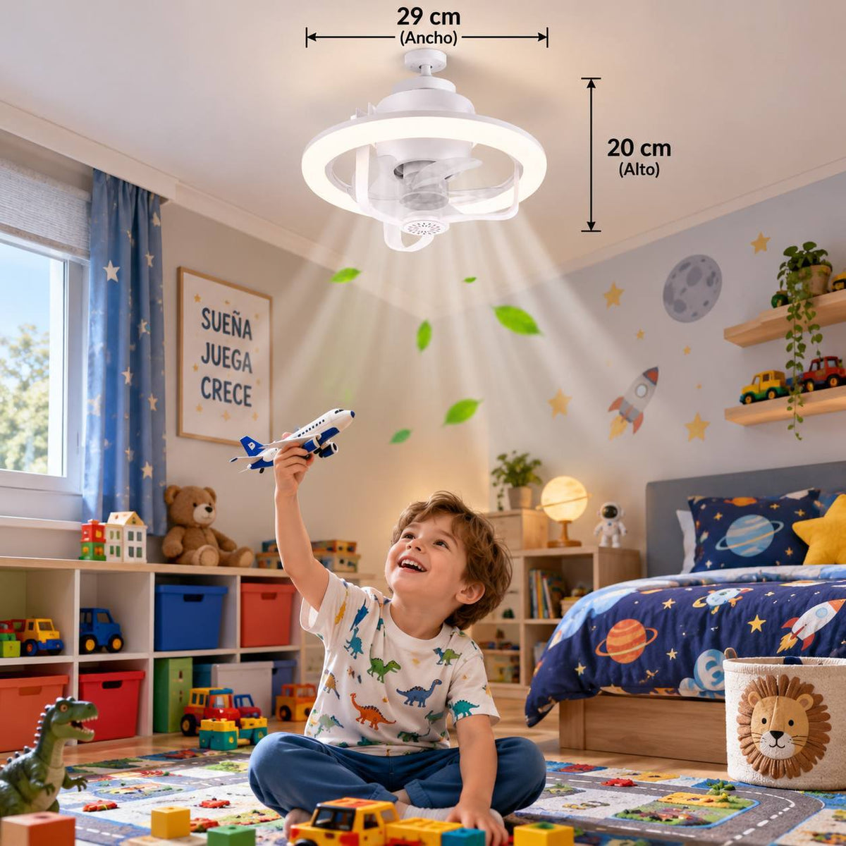 Ventilador Y Ambientador Con Luz Led