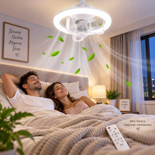 Ventilador Y Ambientador Con Luz Led