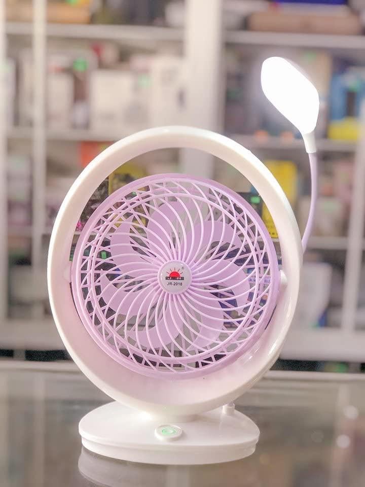 Ventilador Recargable Con Luz