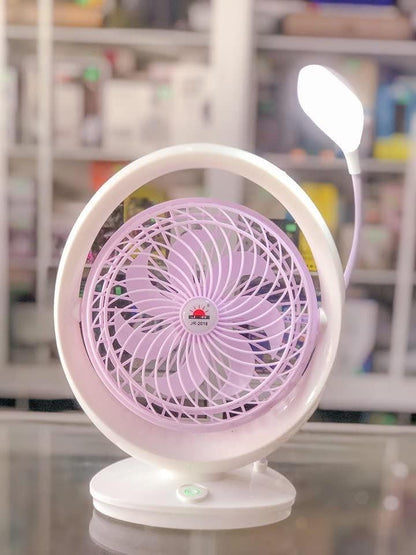 Ventilador Recargable Con Luz