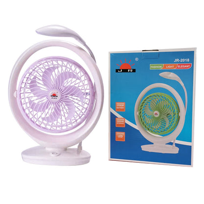Ventilador Recargable Con Luz