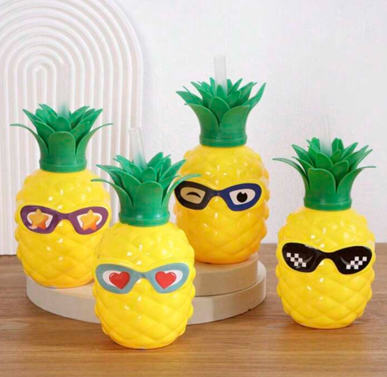 Vasos De Plástico Con Forma De Piña